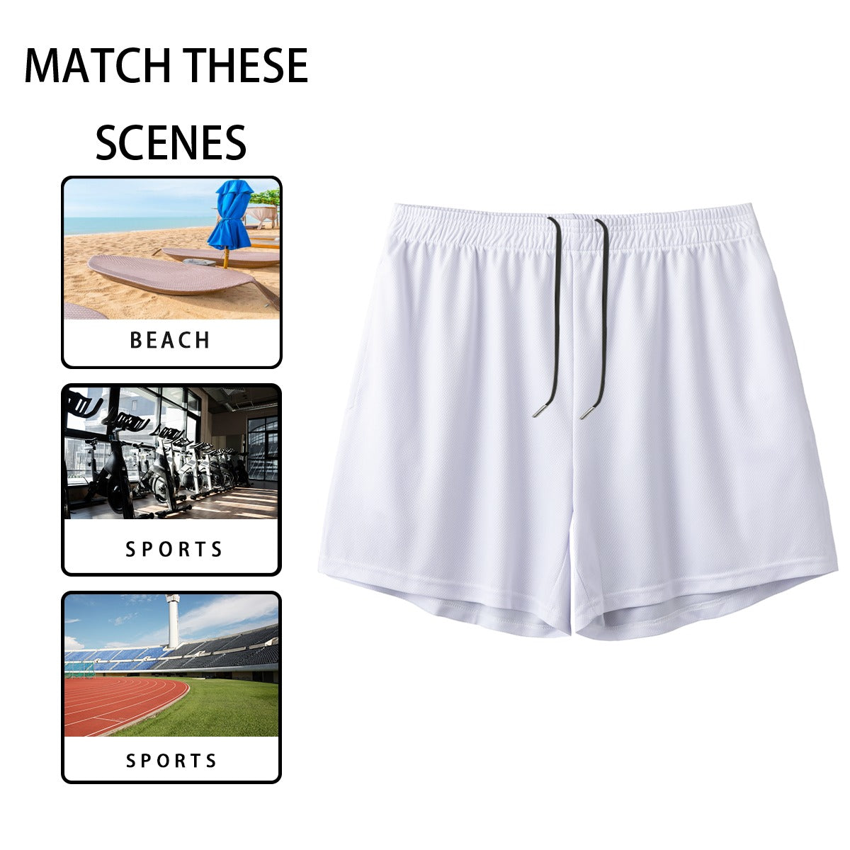 All-Over Print Men's Pocket Customizable Shorts